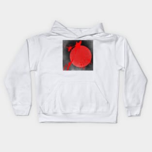 red abstract sesign Kids Hoodie